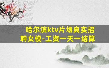 哈尔滨ktv片场真实招聘女模-工资一天一结算